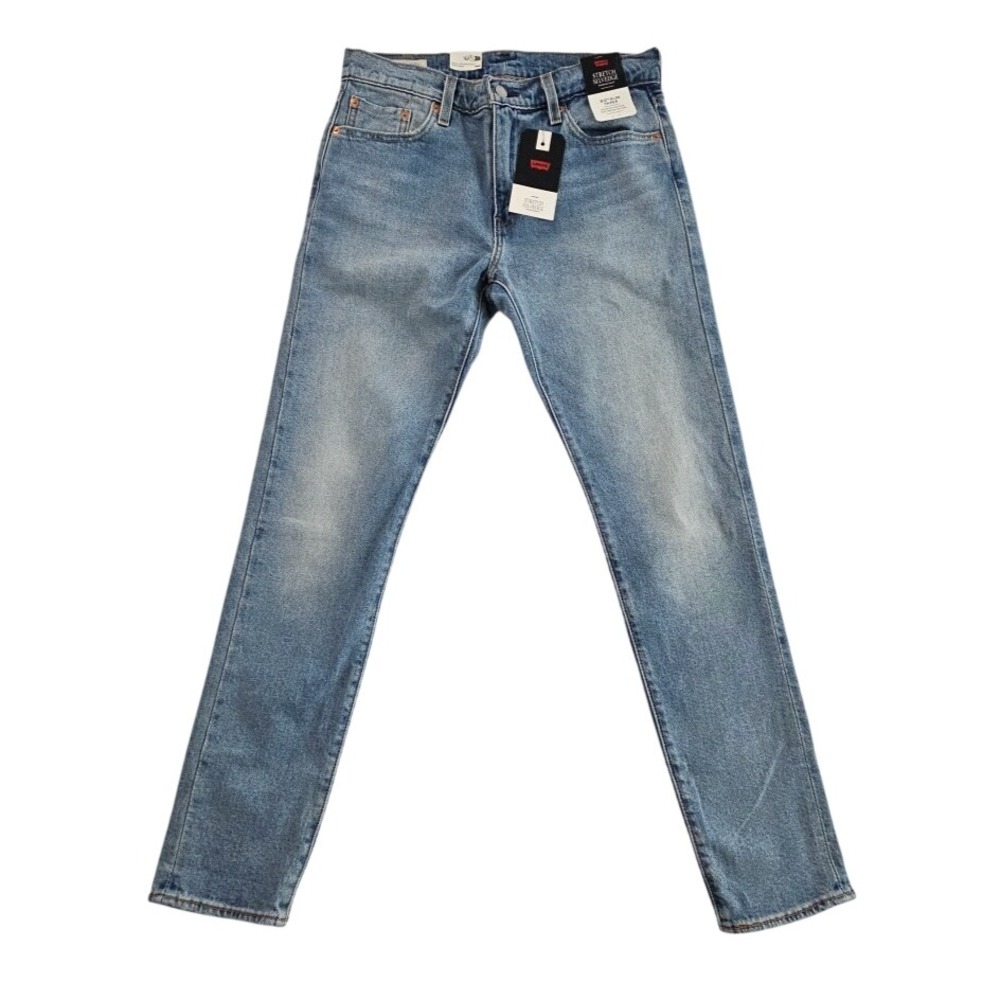 Levi's 512 Slim Taper Premium Selvedge Jeans Light Wash 30x32 NWT Red Tag